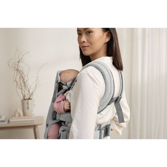 BabyBjorn nosítko Harmony 3D Mesh Světle šedý melanž, Rodzaj: Woven, Kolor: Jasny szary melanż, 22 zdjęcie