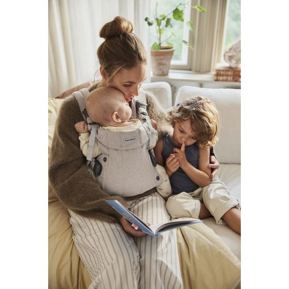 BabyBjorn Harmony Woven Baby Carrier Light Beige Melange, Rodzaj: Woven, Kolor: Jasny beż melanż, image , 19 image