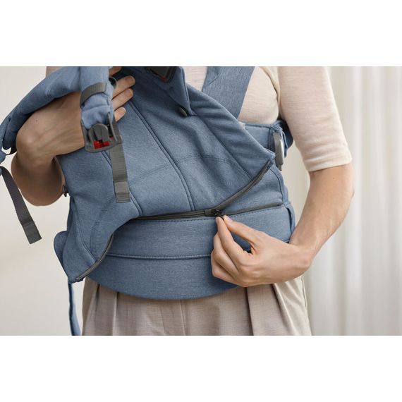 BabyBjorn nosítko Harmony 3D Mesh Modrý melanž, Rodzaj: Woven, Kolor: Niebieski melanż, 7 zdjęcie