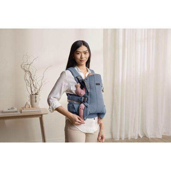 BabyBjorn nosítko Harmony 3D Mesh Modrý melanž, Rodzaj: Woven, Kolor: Niebieski melanż, 10 zdjęcie