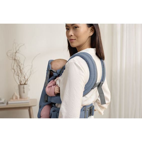 BabyBjorn nosítko Harmony 3D Mesh Modrý melanž, Rodzaj: Woven, Kolor: Niebieski melanż, 11 zdjęcie