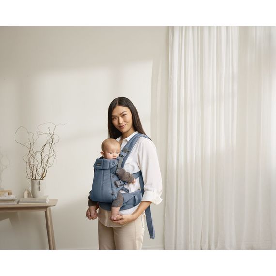 BabyBjorn nosítko Harmony 3D Mesh Modrý melanž, Rodzaj: Woven, Kolor: Niebieski melanż, 30 zdjęcie