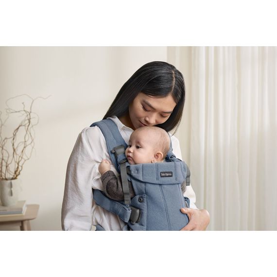 BabyBjorn nosítko Harmony 3D Mesh Modrý melanž, Rodzaj: Woven, Kolor: Niebieski melanż, 32 zdjęcie