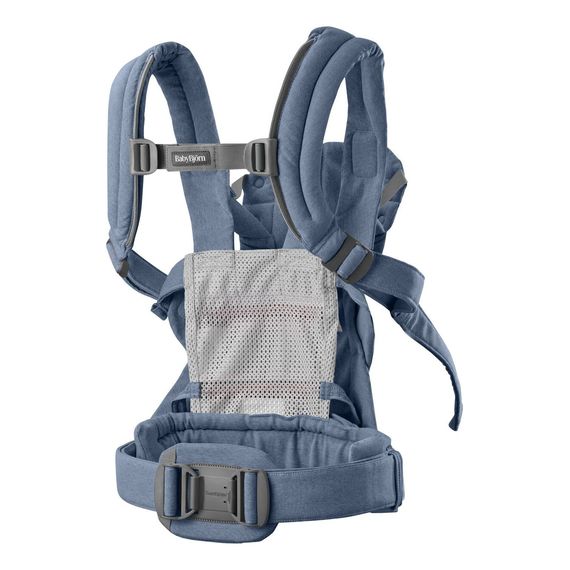 BabyBjorn nosítko Harmony 3D Mesh Modrý melanž, Rodzaj: Woven, Kolor: Niebieski melanż, 33 zdjęcie