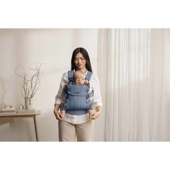 BabyBjorn nosítko Harmony 3D Mesh Modrý melanž, Rodzaj: Woven, Kolor: Niebieski melanż, 34 zdjęcie