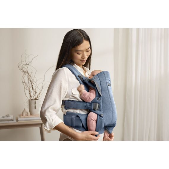 BabyBjorn nosítko Harmony 3D Mesh Modrý melanž, Rodzaj: Woven, Kolor: Niebieski melanż, 35 zdjęcie