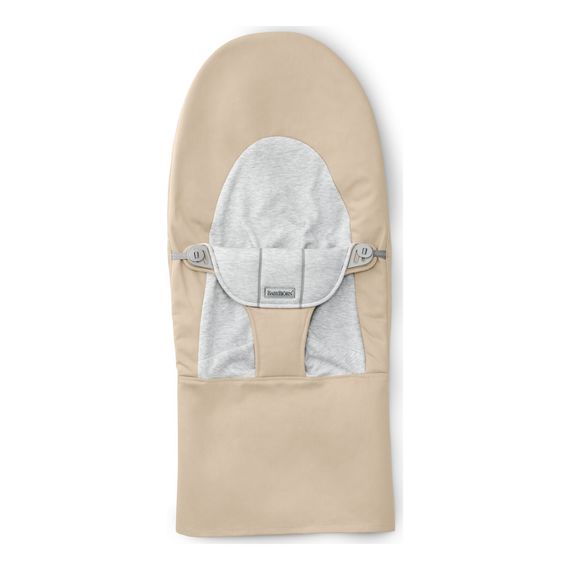 BabyBjorn poszycie do leżaczka Balance Soft Woven/Jersey Beż/Szary, Rodzaj: Woven/Jersey, Kolor: Beż/Szary, 3 zdjęcie