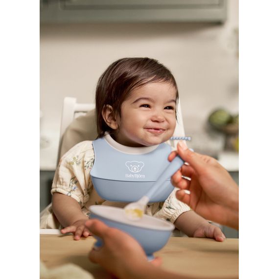BabyBjorn zestaw do karmienia 3 szt. Powder Blue, image , 4 image