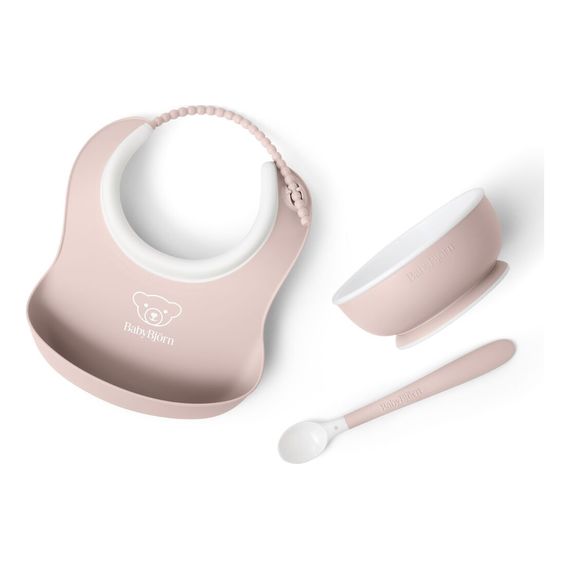 BabyBjorn zestaw do karmienia 3 szt. Powder Pink