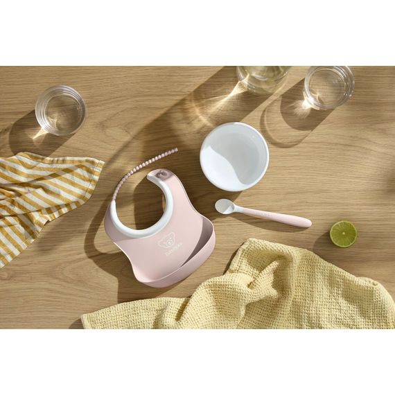 BabyBjorn zestaw do karmienia 3 szt. Powder Pink, 4 zdjęcie