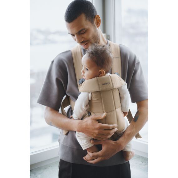 BabyBjorn Mini Woven nosítko béžové, Rodzaj: Woven, Kolor: Beige, 9 zdjęcie