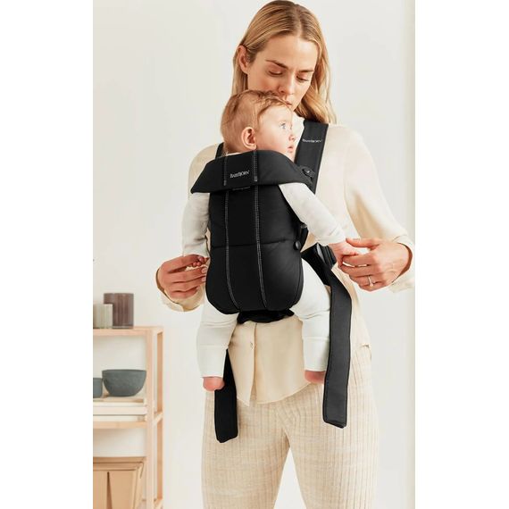 BabyBjorn Mini Woven nosítko Černé, Rodzaj: Woven, Kolor: Black, 6 zdjęcie