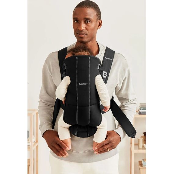 BabyBjorn Mini Woven nosítko Černé, Rodzaj: Woven, Kolor: Black, 8 zdjęcie