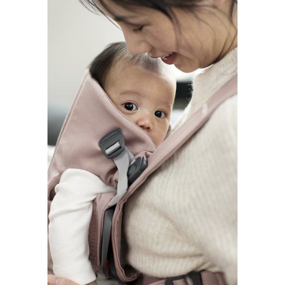 BabyBjorn Mini Woven nosítko Ztlumené růžové, Rodzaj: Woven, Kolor: Dusty pink, 8 zdjęcie