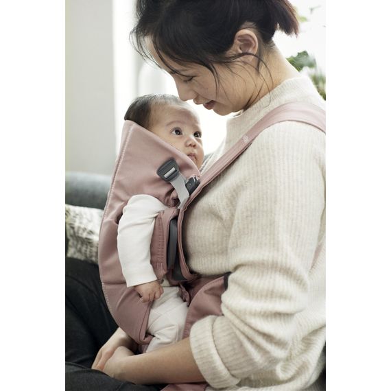 BabyBjorn Mini Woven nosítko Ztlumené růžové, Rodzaj: Woven, Kolor: Dusty pink, 9 zdjęcie