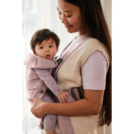 BabyBjorn Mini Woven nosítko Ztlumené růžové, Rodzaj: Woven, Kolor: Dusty pink, 15 zdjęcie