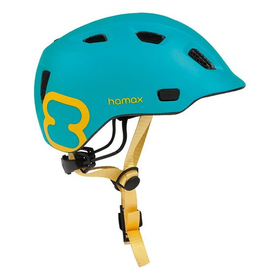 Hamax dětská helma vel. 47-52 turquoise/yellow, Kolor: Turquoise/Yellow, Rozmiar/wiek dziecka: 47-52, 7 zdjęcie