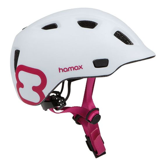Hamax dětská helma vel. 47-52 white/pink, Kolor: White/Pink, Rozmiar/wiek dziecka: 47-52, 7 zdjęcie