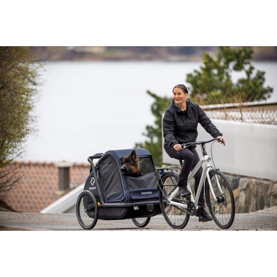 Hamax Pluto L přívěsný vozík pro psy do 45 kg Blue / Black, 9 zdjęcie