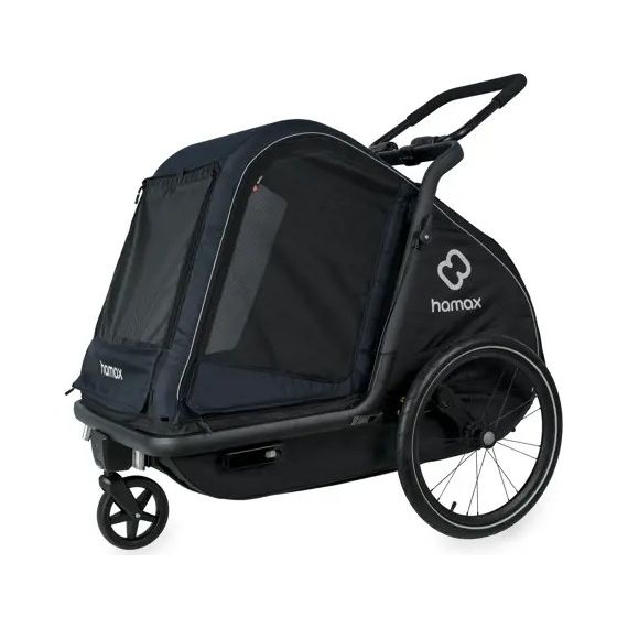 Hamax Pluto L přívěsný vozík pro psy do 45 kg Blue / Black, 32 zdjęcie