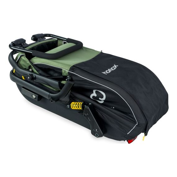 Hamax Pluto M přívěsný vozík pro psy do 35 kg Green / Black, 21 zdjęcie