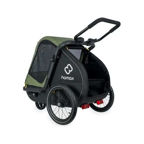 Hamax Pluto M přívěsný vozík pro psy do 35 kg Green / Black, 25 zdjęcie