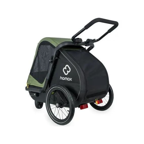 Hamax Pluto M přívěsný vozík pro psy do 35 kg Green / Black, 32 zdjęcie