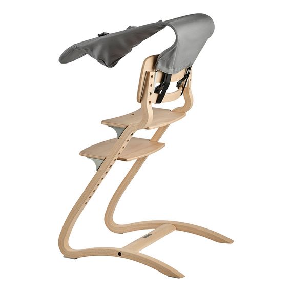 Leander Newborn Seat k jídelní židličce Louie a Classic Cool grey, Kolor: Cool Grey, 5 zdjęcie