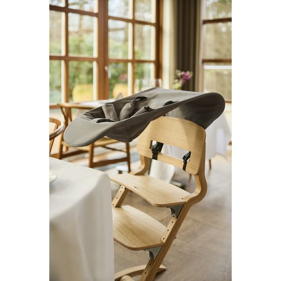 Leander Newborn Seat k jídelní židličce Louie a Classic Cool grey, Kolor: Cool Grey, 12 zdjęcie
