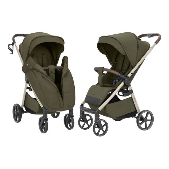 Carrello Bravo M/Lite - Lightweight Pushchair (Birth - 22 kg), Kolor: Flax Green, image , 7 image