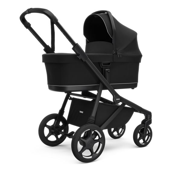 Thule Sleek 2 kombinovaný kočárek 2v1, Rodzaj wózka: głęboko-spacerowy, Kolor materiału: Black, Kolor ramy: Black, 14 zdjęcie