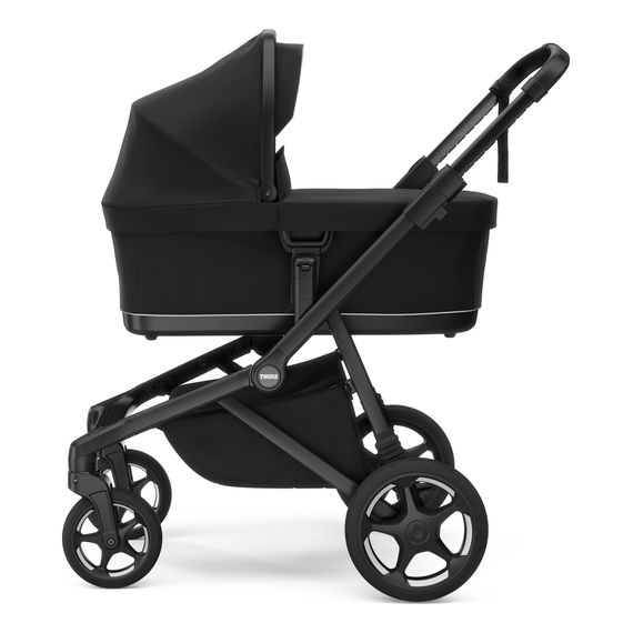 Thule Sleek 2 kombinovaný kočárek 2v1, Rodzaj wózka: głęboko-spacerowy, Kolor materiału: Black, Kolor ramy: Black, 15 zdjęcie