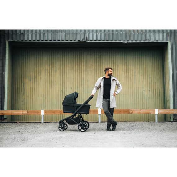 Thule Sleek 2 kombinovaný kočárek 2v1, Rodzaj wózka: głęboko-spacerowy, Kolor materiału: Black, Kolor ramy: Black, 18 zdjęcie