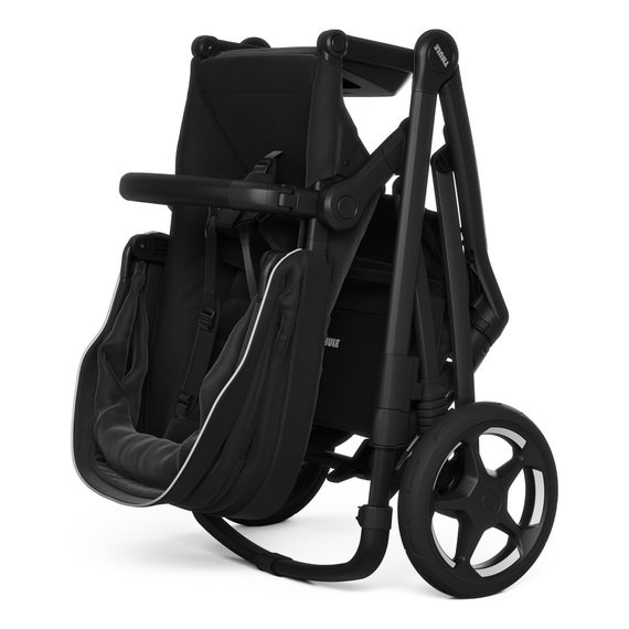 Thule Sleek 2 sportovní kočárek, Rodzaj wózka: spacerowy, Kolor materiału: Black, Kolor ramy: Black, 12 zdjęcie