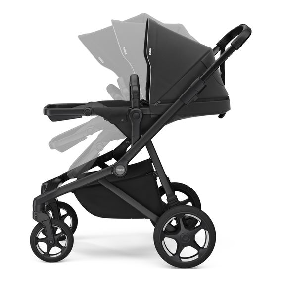 Thule Sleek 2 sportovní kočárek, Rodzaj wózka: spacerowy, Kolor materiału: Black, Kolor ramy: Black, 15 zdjęcie