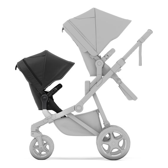 Thule Sleek 2 sportovní sedačka pro druhé dítě, Kolor materiału: Black, Kolor ramy: Black, 7 zdjęcie