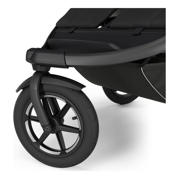 Thule Urban Glide 3 Double - běžecký dvojitý kočárek pro dvojčata s magnetickou přezkou, Rodzaj wózka: bliźniaczy, Kolor materiału: Black, 5 zdjęcie