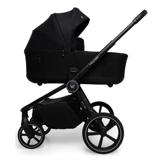 Muuvo Five kočárek 2v1 hluboký a sportovní, Kolor materiału: Classic Black