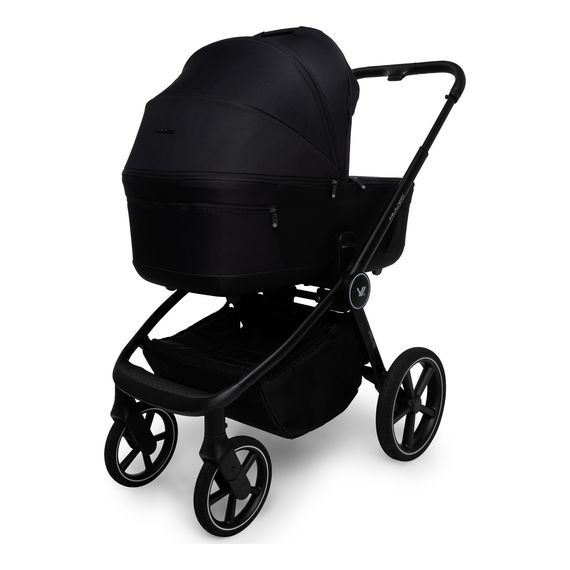 Muuvo Five kočárek 2v1 hluboký a sportovní, Kolor materiału: Classic Black, 13 zdjęcie