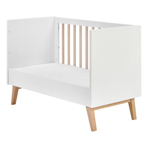 Pinio Swing Cot Bed 120x60 White – Display Model, Rozmiar: 120x60, Kolor: Biały - ekspozycja, image , 5 image