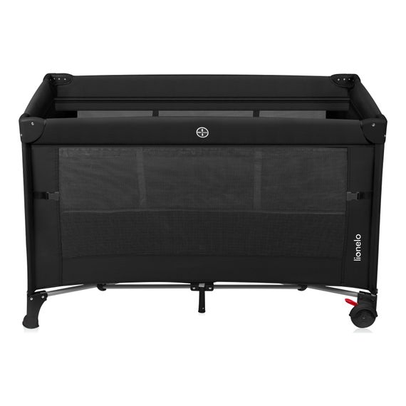 Lionelo Ellen 3-in-1 Bedside Crib & Travel Cot Black Carbon, Kolor: Black Carbon, image , 5 image