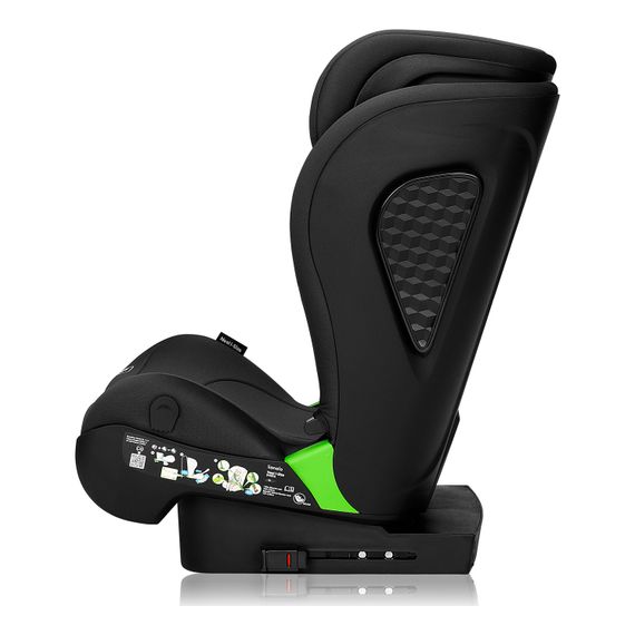 Lionelo Nelly i-Size - autosedačka pro starší děti (76-150 cm | 9-36 kg | 9 měsíců-12 let), Kolor: Black Carbon, 7 zdjęcie