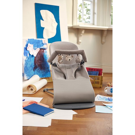 BabyBjorn lehátko Bliss 3D Jersey Pískovošedé, Rodzaj: 3D Jersey, Kolor: Piaskowoszary, 11 zdjęcie