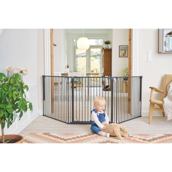 BabyDan Carl Wide X bezpečnostní branka venkovní černá, Rozmiar: 90–223 cm, Kolor: Czarny, 3 zdjęcie