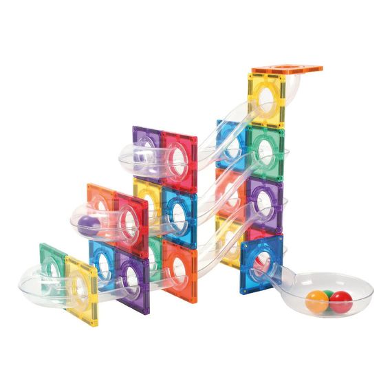 Cleverclixx Magnetic Ball Run Compact Pack Intense 60 pcs, image 