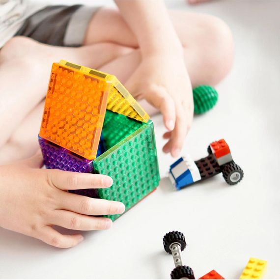 Cleverclixx magnetická stavebnice Brick Tiles Pack Intense 16 ks, 2 zdjęcie