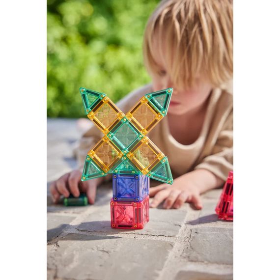 Cleverclixx magnetická stavebnice Mini Tiles Pack Pastel 28 ks, 3 zdjęcie