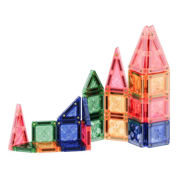 Cleverclixx magnetická stavebnice Mini Tiles Pack Pastel 28 ks, 8 zdjęcie