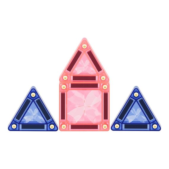 Cleverclixx magnetická stavebnice Mini Tiles Pack Pastel 28 ks, 11 zdjęcie