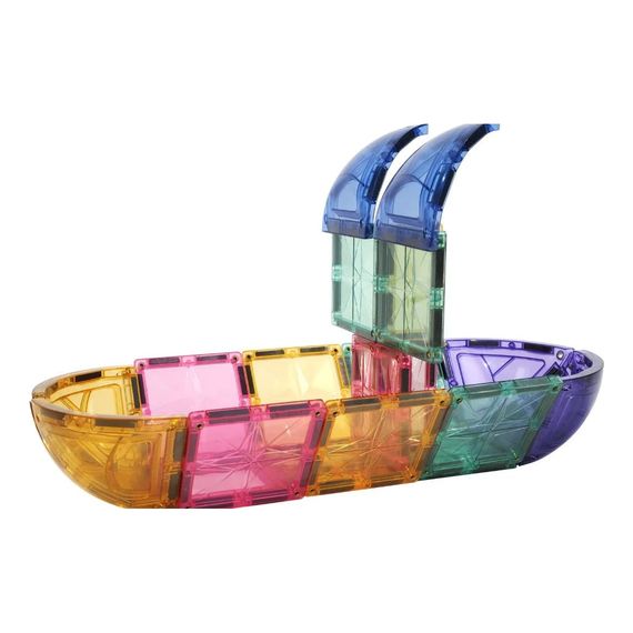 Cleverclixx magnetická stavebnice Small Curved Pack Pastel 34 ks, 5 zdjęcie
